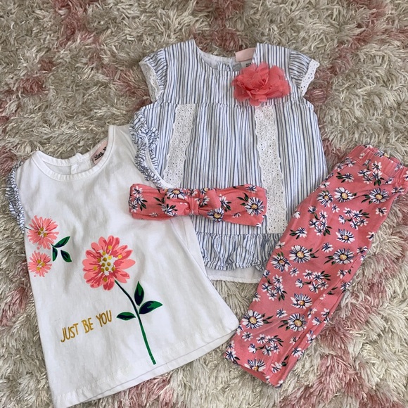 3pc Little Lass Outfit- 24m w. Extra shirt